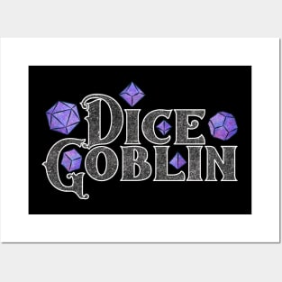 Dice Goblin Purple Galaxy Dice Posters and Art